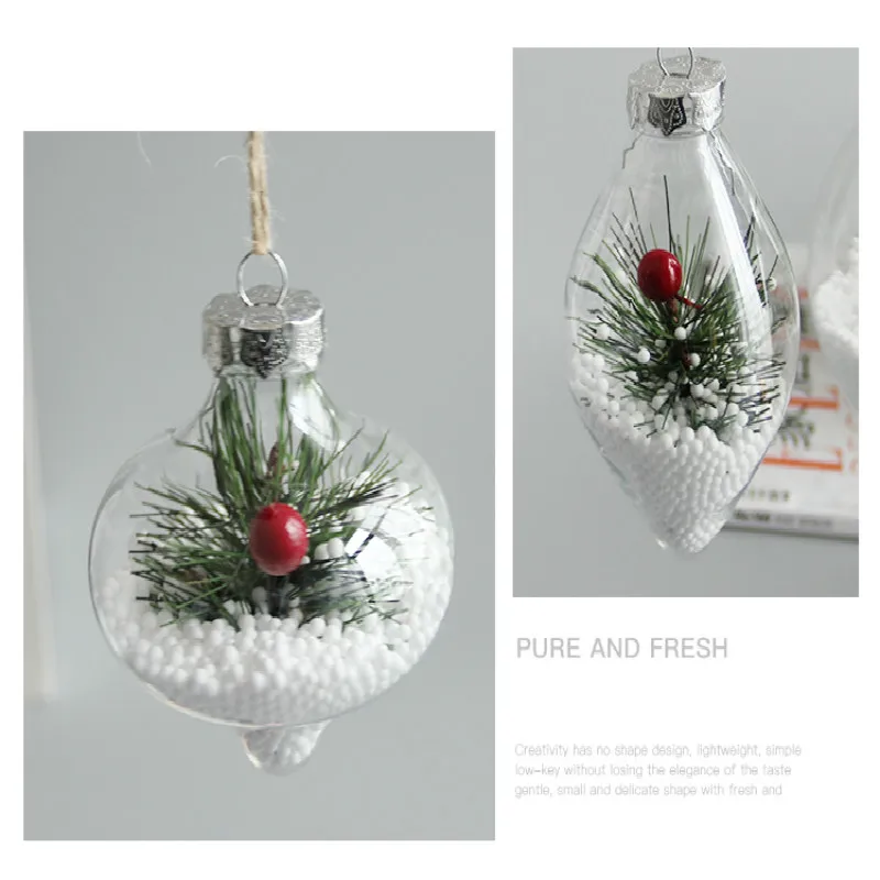 Рождественский подвесной шар, креативная подвесная стеклянная ваза, ручная работа, простая модная домашняя Маленькая подвеска, товары