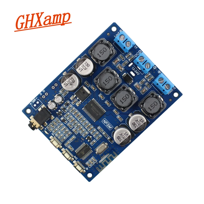 GHXAMP TPA3118 Bluetooth усилитель аудио плата 30 Вт* 2 двухканальный с AUX Bluetooth 5,0 вызов