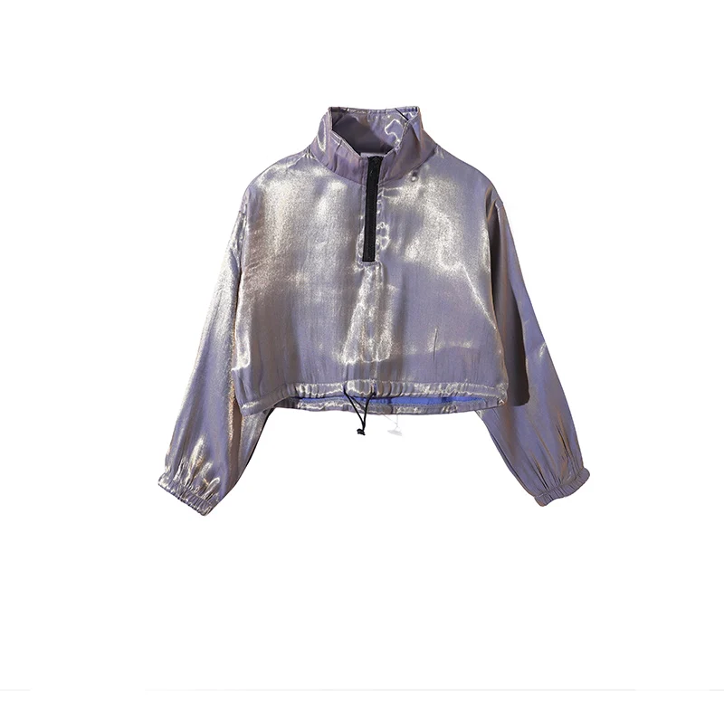 Tops Костюмы в стиле хип-хоп; Модный яркий топ для девочек; джазовая одежда для выступлений; праздничная одежда для сцены; детская современная одежда; DNV12193 - Цвет: Tops