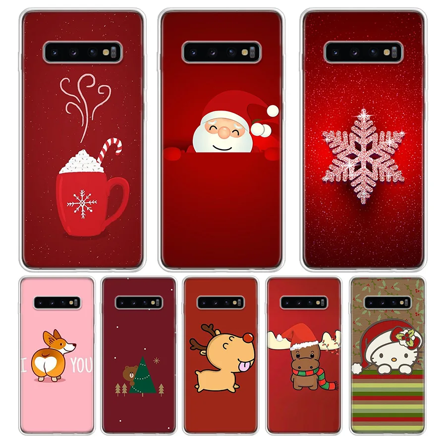 

2020 Christmas Best Gift And New Year Phone Case For Samsung Galaxy S9 S8 J4 J6 Plus + J8 2018 S7 S6 Edge Note 9 8 Phone Cover