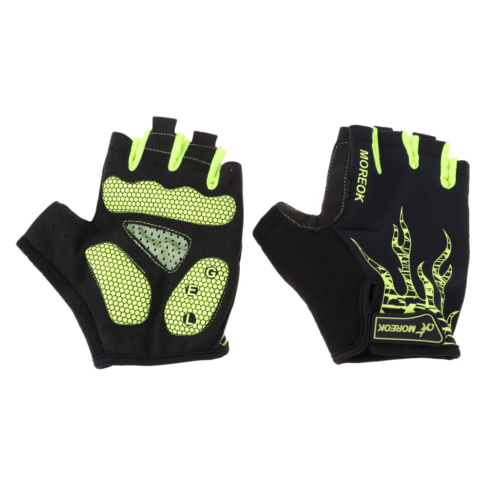 Cycling Gloves with Shock-absorbing Gel Pad Breathable Half Finger Fingerless MTB Mountain Rode Bike Bicycle Riding Gloves M-XL