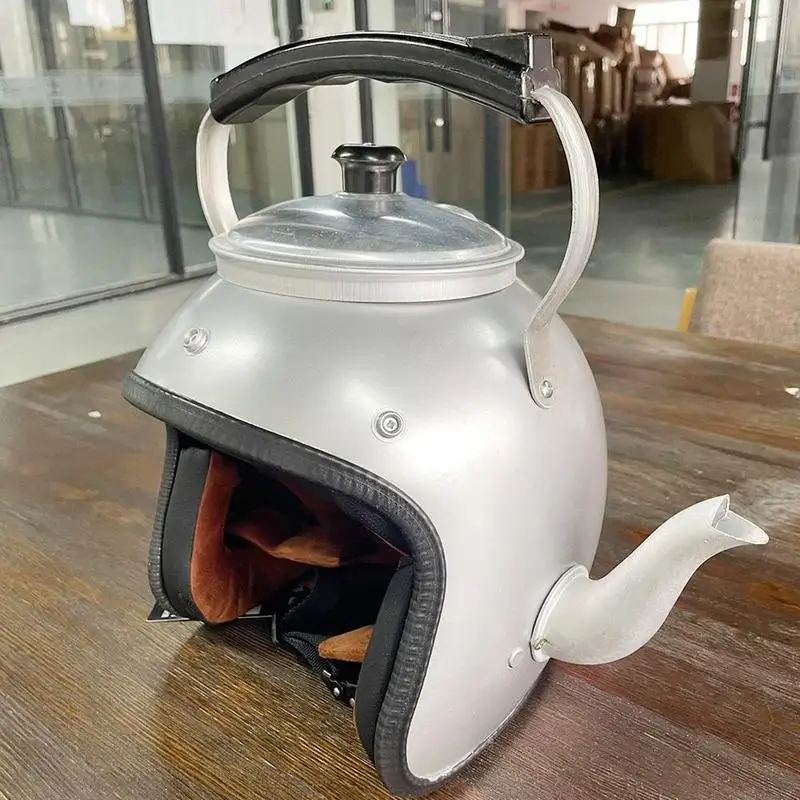 Motorcycle Helmet Motorcycle Helmet Funny Teapot Kettle Safety