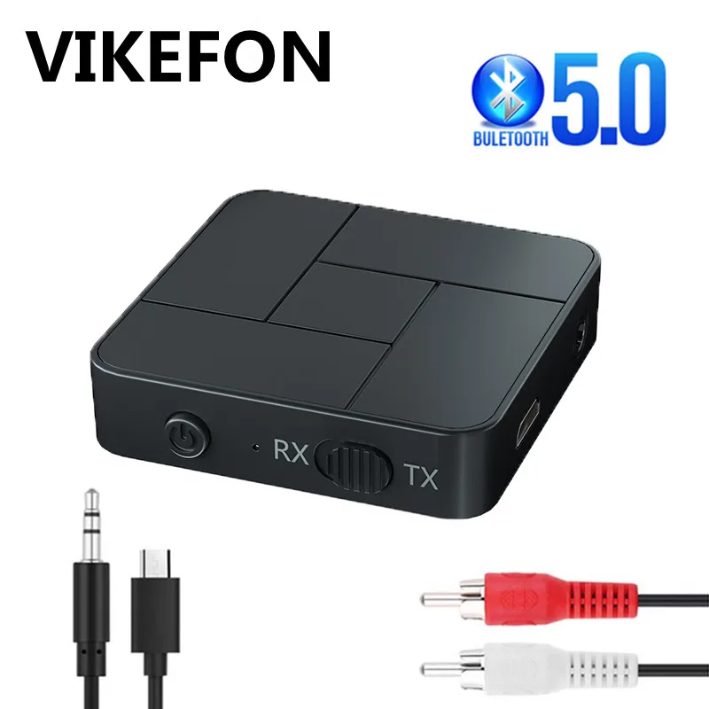 Bluetooth 5 0 приемник передатчик 3 мм AUX разъем RCA USB ключ беспроводной аудио адаптер