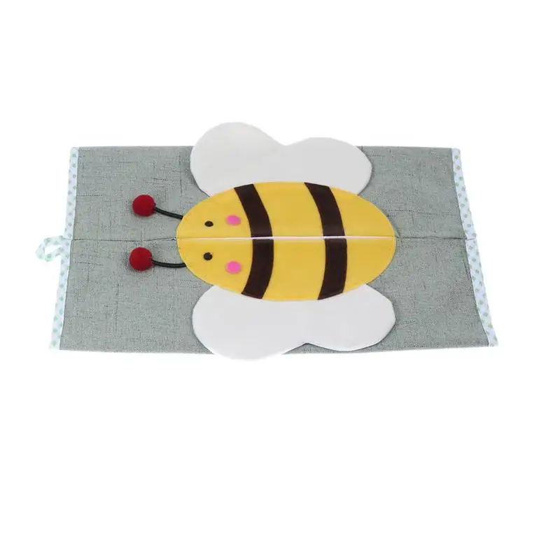 Fabric Tissue Box Paper Box Holder Container Organizer Cartoon Cute Portable for Home Car Daily Use