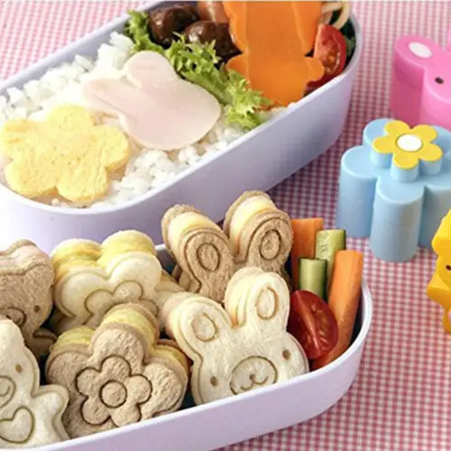 Мини Bento Сэндвич резаки Плесень Дети инструменты несколько форм 3 шт