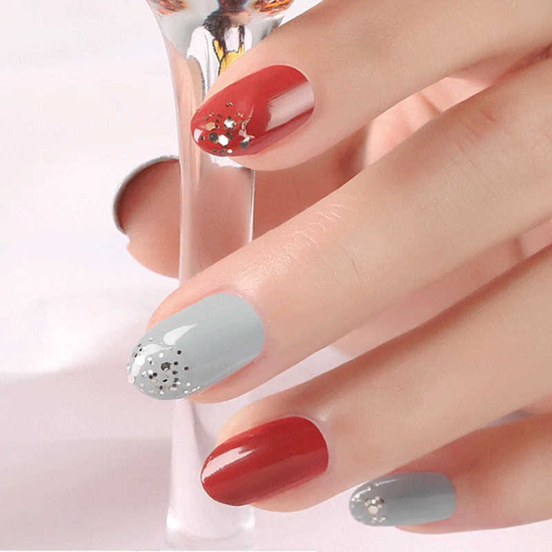 Bright Oily Unpeelable Nail Polish Long Lasting Waterproof Nail Art 19 Color Optional
