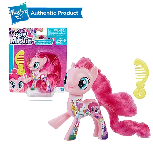 FurReal Friends, My Little Pony с рисунком из мультфильма «Мой Маленький Пони» друзей 3-дюймовая пленка маленькие пони всех цветов радуги; платье Lunamoon редкость Сумерки ПВХ экшн статуэтки коллекционные куклы - Цвет: PINKIE PIE