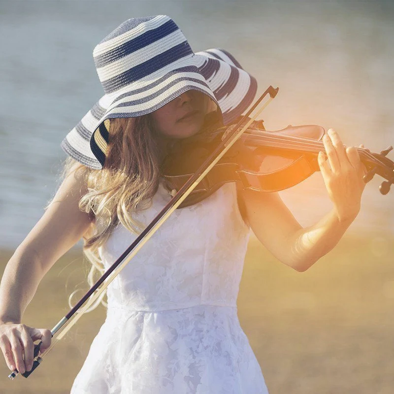 Скрипка Лук-полный размер 4/4 восьмиугольная палка конский волос черное дерево