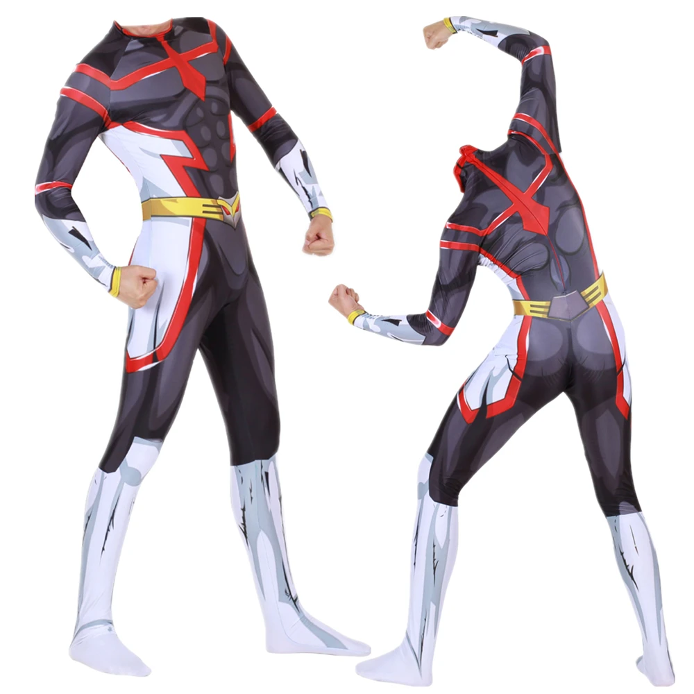 Карнавальный костюм из аниме «My Hero Academy Boku no Hero Academy», черные комбинезоны AllMight Zentai