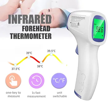 

Non-contact Digital Laser Temperature Gun for Adults and Children Tool Termometro Infrared body Thermometer LCD Display Forehead