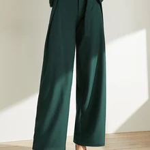 Amii Минимальная Мода Тренд в западном стиле повседневные брюки женские осень новые свободные ремень джокер Commuter брюки