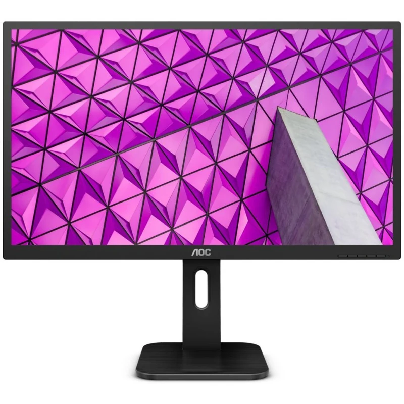 Монитор AOC 27&quot Professional Q27P1 черный IPS LED 5ms 16:9 DVI HDMI DisplayPort M/M Mat HAS Pivot 10|Мониторы| |