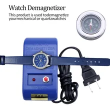 Размагничиватель для часов, механический и компас, инструмент для ремонта кварцевых часов, Электрический Профессиональный инструмент для размагничивания часов, ремонтные комплекты