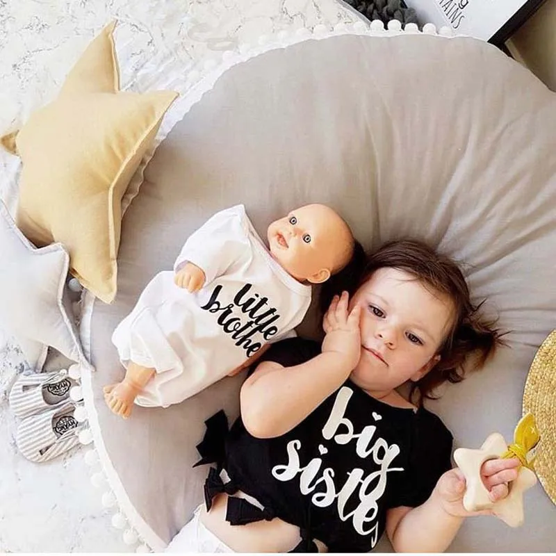 Детские игровые коврики INS 90 см круглый коврик хлопковый утолщенный для ползания