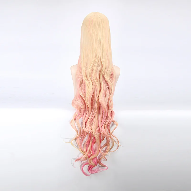 Женский парик для косплея Macross F Sheryl Nome 120 см длинный блонд розовый Омбре волнистые