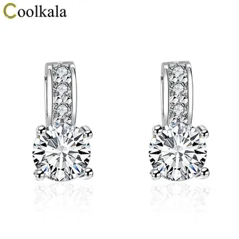 

Coolkala Fashion creative zircon women's diamond plated earrings new accessories