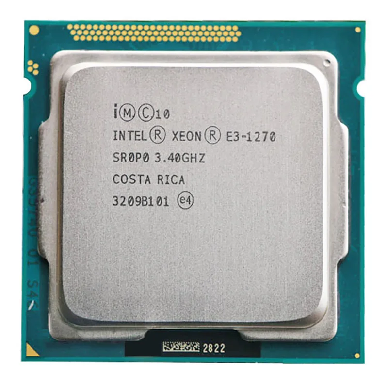 Achat Pour Intel Xeon E3 1270 E3 1270 CPU 3.4GHz 8M 80W LGA 1155 Quad Core serveur CPU