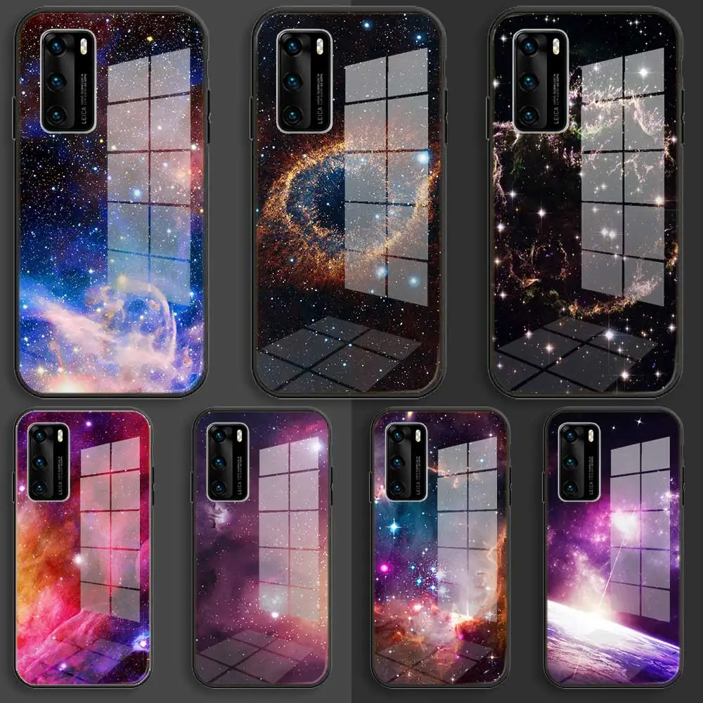 Мягкий стеклянный чехол для Huawei P40 P30 P20 Pro Lite Plus p30lite p40lite E P Smart 2020 из ТПУ с