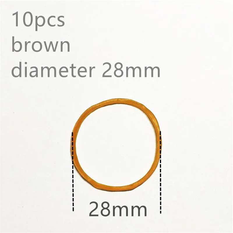 28mm brown 16 видов 10 шт./компл. резинкой шкив коробки передач привода двигателя круглый Beslts игрушка «сделай сам» модуля двигателя автомобиля стрейч Droppshipping - Ширина: 28mm brown