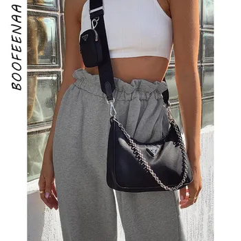 

BOOFEENAA Paperbag Waist Sweatpants 2020 Spring Women High Waist Joggers Gray Sport Streetwear Harajuku Trousers C94-AH36