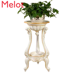 Support de fleurs d'intérieur européen, Pot de fleurs en plastique, étagère Simple, balcon, support d'orchidées suspendu au sol 