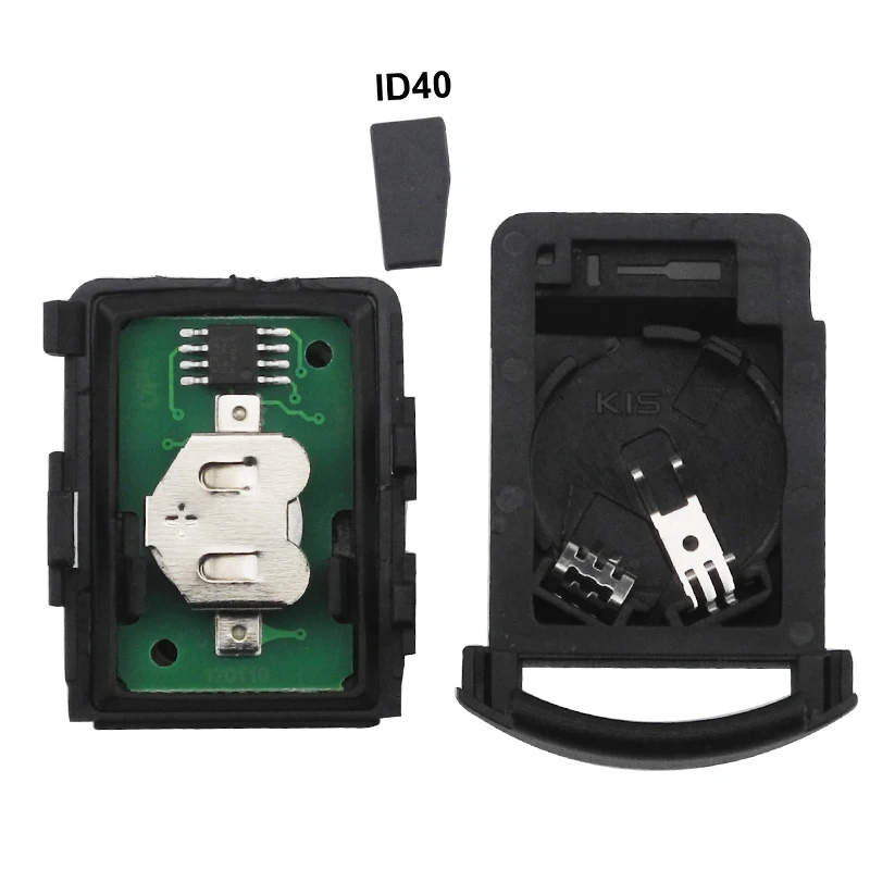 JINGYUQIN 2 BUTTONS REMOTE CAR KEY FOR OPEL VAUXHALL CORSA C MERIVA ASTRA COMBO AGILA AUTO KEYS FOB 433.9MHZ ID40 CHIP 5WK48668