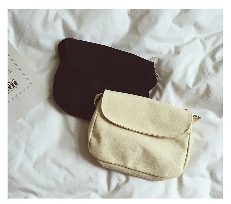 Children Autumn And Winter Canvas Bag Women's Literature And Art Hipster Over-the-shoulder Bag South Korea College Style Simple