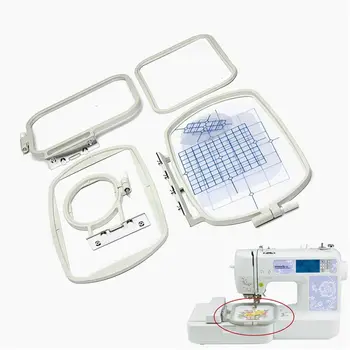 

Embroidered Box Hoop Frame Set For SE270D SE-350 SE-400 500D 900D Sewing Machine 9pcs/set Sewing Embroidered Frame For Designer