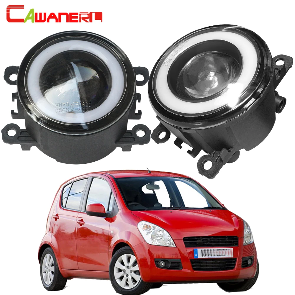 

Cawanerl For Suzuki Splash Hatchback 2008-2015 Car 3000LM LED Fog Light Angel Eye Daytime Running Lamp DRL 30W 12V Accessories
