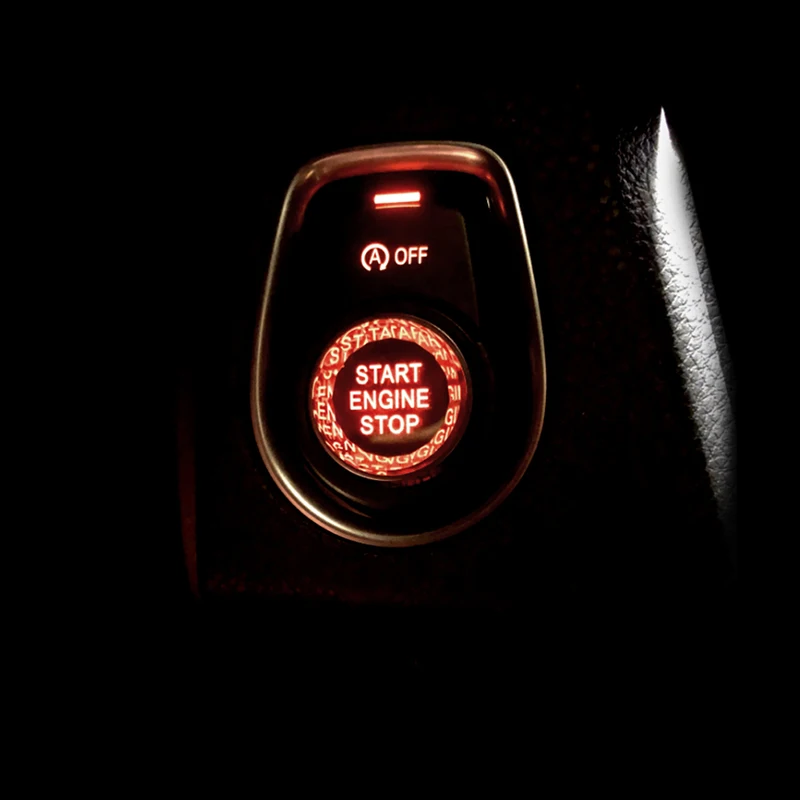 Двигатель автомобиля кнопка запуска Стоп один ключ Авто Запчасти модификация автомобиля серебро