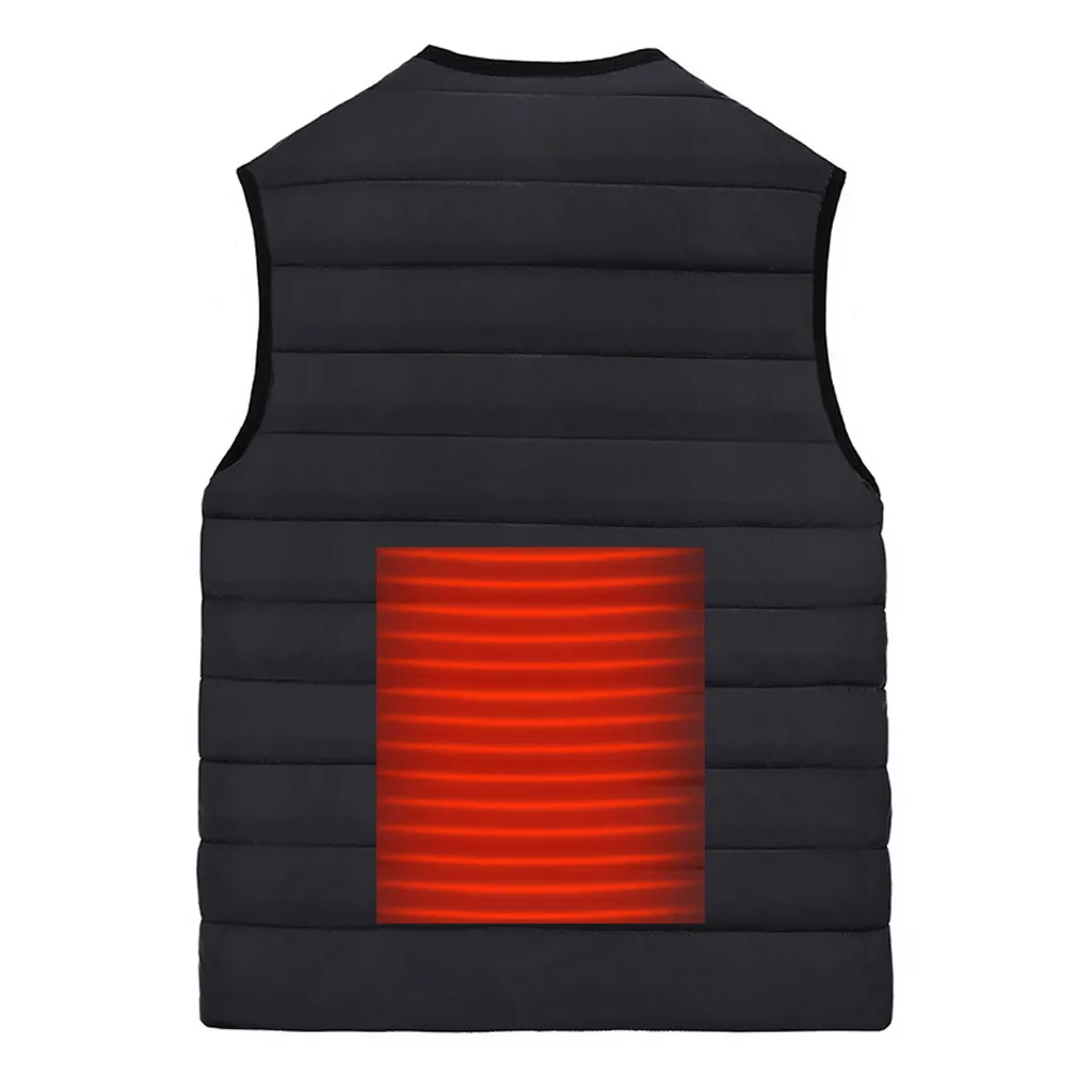 Chalecos para hombre, зимний жилет, мужской, умный, USB, с подогревом, теплая куртка, gilet homme erkek yelek abrigos colete masculino