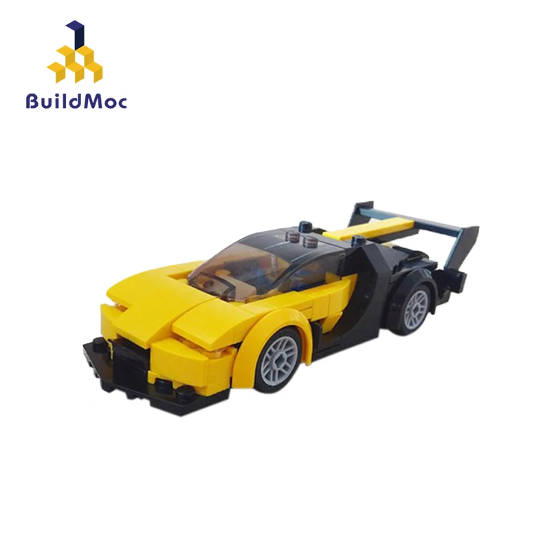 BuildMoc Technic автомобиль мини родстер детские игрушки строительные блоки городской