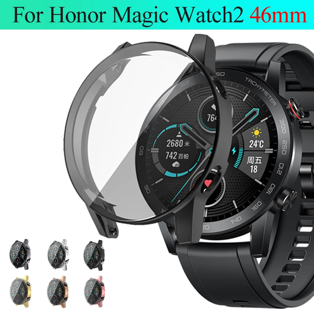 Funda protectora de TPU suave para reloj Honor Magic Watch 2, accesorios de protección de pantalla ultrafina de 46mm, 360