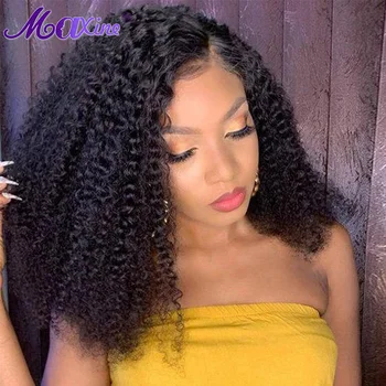 

Afro Kinky Curly Wig Remy 13x4 Lace Front Human Hair Wig For Black Women Pre Plucked With Baby Hair Lace Front Kinky Curly Wigs