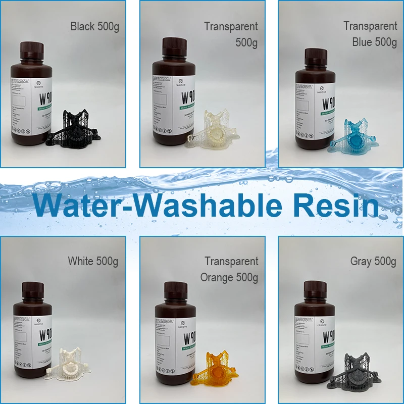Resione Water Washable 3d UV Resin Liquid For LCD SLA DLP Elegoo Mars Phrozen Anycubic Resin 3d Printer Resin