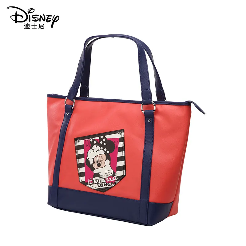 Disney Mickey сумка на плечо с мультипликационным принтом контрастного цвета