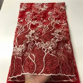 

Hot Sale French 3d Lace Fabric With stones 2020 High Quality African Lace Fabric tulle Lace Nigerian Lace Fabrics A1439