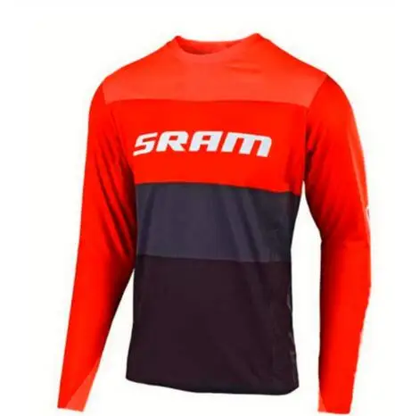 Красный 2019Leatt DH мотокросс Leatt DH de verano с длинными рукавами беговых montar RU motocicleta cuesta abajo Джерси mtb je - Цвет: Красный