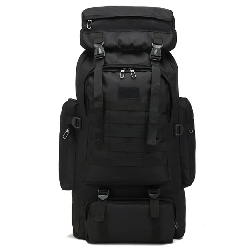 

80L Hunting Camping Rucksack Mountaineering Unisex Travel Outdoor Sport Bags Backpacks Outdoor Backpack Black