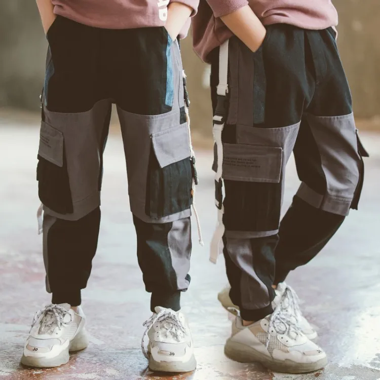 Розничная ; Новинка; брюки для больших мальчиков 4-15 лет; однотонные повседневные спортивные брюки для мальчиков; детские брюки; Детские прямые брюки - Цвет: as picture
