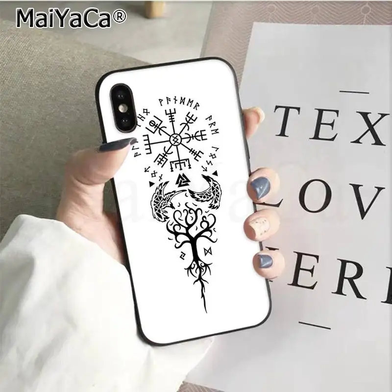 MaiYaCa Viking Vegvisir Odin скандинавский клиент высокое качество чехол для телефона для iPhone 11 pro XS MAX 8 7 6 6S Plus X 5 5S SE XR чехол