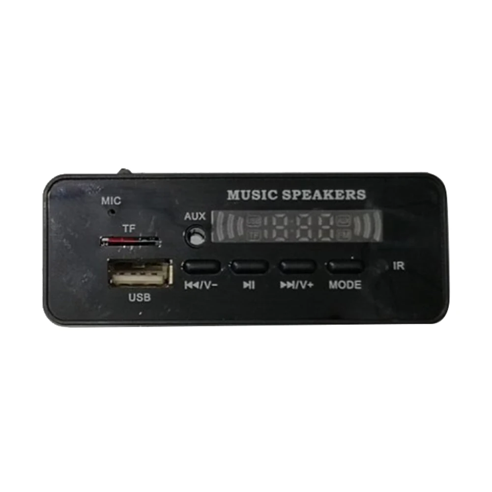 Цветной экран 12 в MP3 WMA беспроводной Bluetooth 5,0 декодер плата аудио модуль USB FM TF радио AUX вход без усилителя для автомобиля