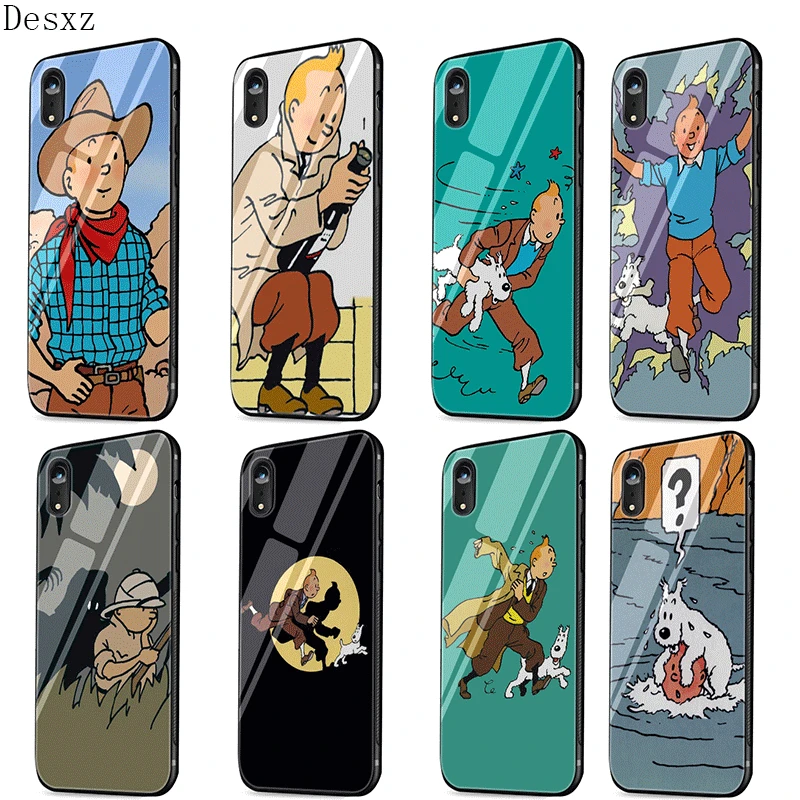 Yinuoda The Adventures Glass Case For iPhone 5 5s SE 6 6s 7 8 Plus 11 Pro X XR XS Max Cover |