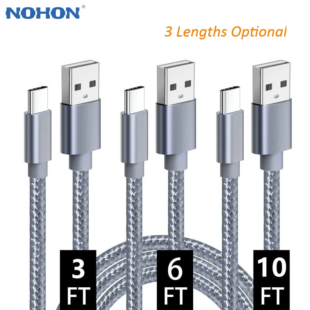 NOHON телефонный кабель для iPhone XS Max XR X 8 7 Plus type C Micro USB кабель для передачи данных для Android кабель для быстрой зарядки шнур 1 м 2 м 3 м провод