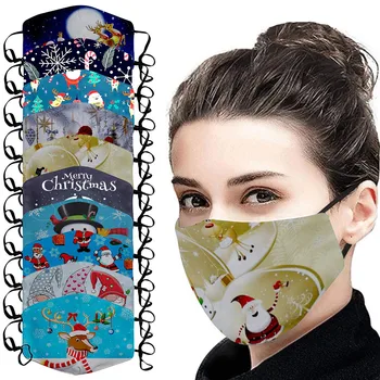 

Activated Carbon Outdoor Mouth Christmas Print Face Eye sheild Protection Face Eye sheild cubre bocas Eye Patch face-mask