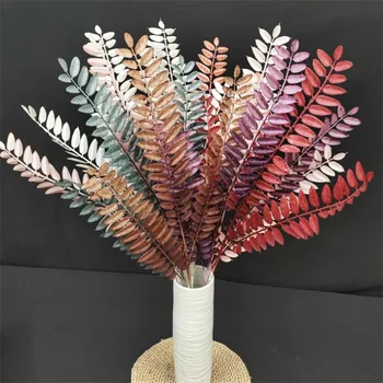 

Fake Long Stem Locust Leaf (3 stems/piece) 33.1" Length Simulation Plastic Greenery for Wedding Home Decorative Artificial Plant
