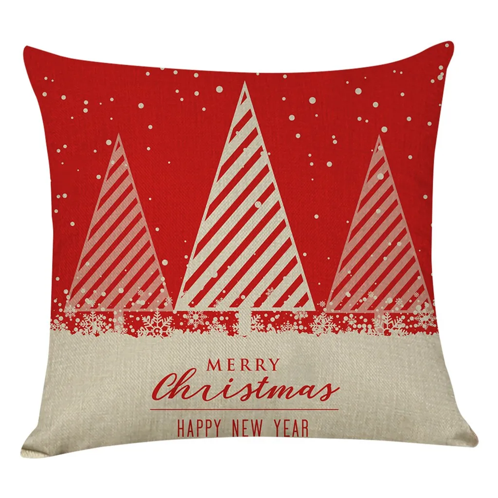 Рождественская наволочка, домашний декор, наволочка для дивана, наволочки для подушки, cojines decorativos para sof housse de coussin - Цвет: C
