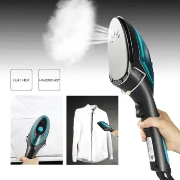 

Mini Portable Handel Brush Steamer Steam Iron with Clip Electric Fast Heat Up for Clothes Flat Hanging Steaming for Home and Tra