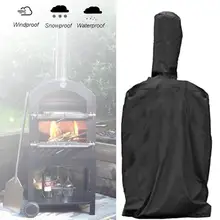 Печь для приготовления пиццы на открытом воздухе непромокаемая крышка мангал для барбекю Пылезащитная черная водонепроницаемая ПВХ покрытие крышка