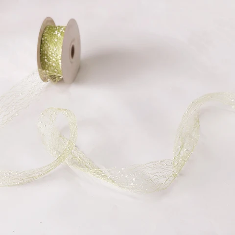 Polyester Ribbon Chrismas Wedding Decoration Gift Wrap Box Package Onion Fabric Ribbons DIY Accessories Home Decor